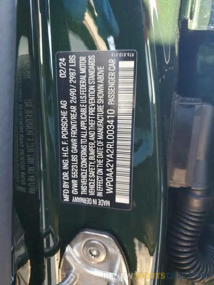 13 Фотография поврежденного автомобиля WP0AA2YA2RL003410 PORSCHE PANAMERA 2024