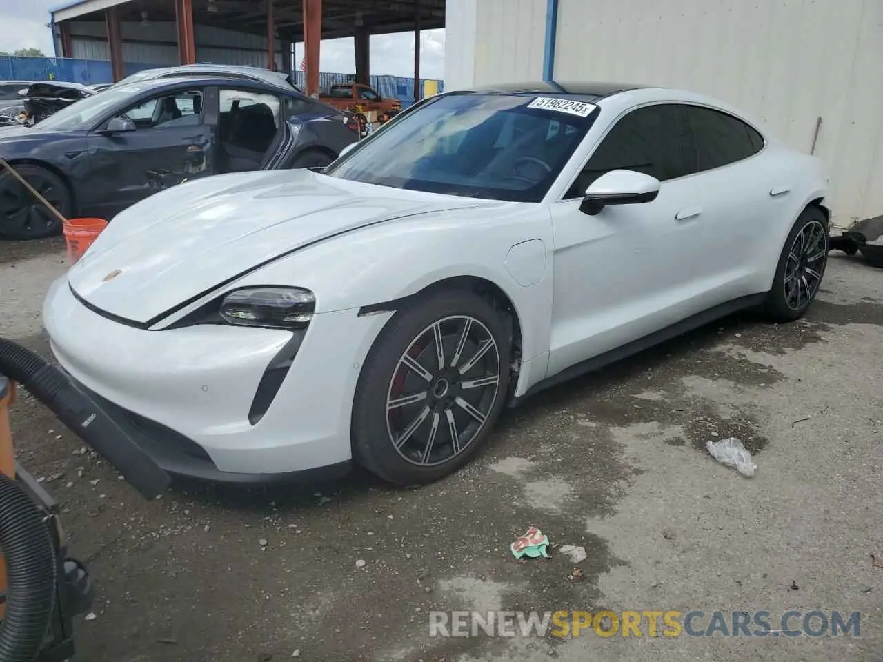 1 Photograph of a damaged car WP0AB2Y12LSA51793 PORSCHE TAYCAN 2020