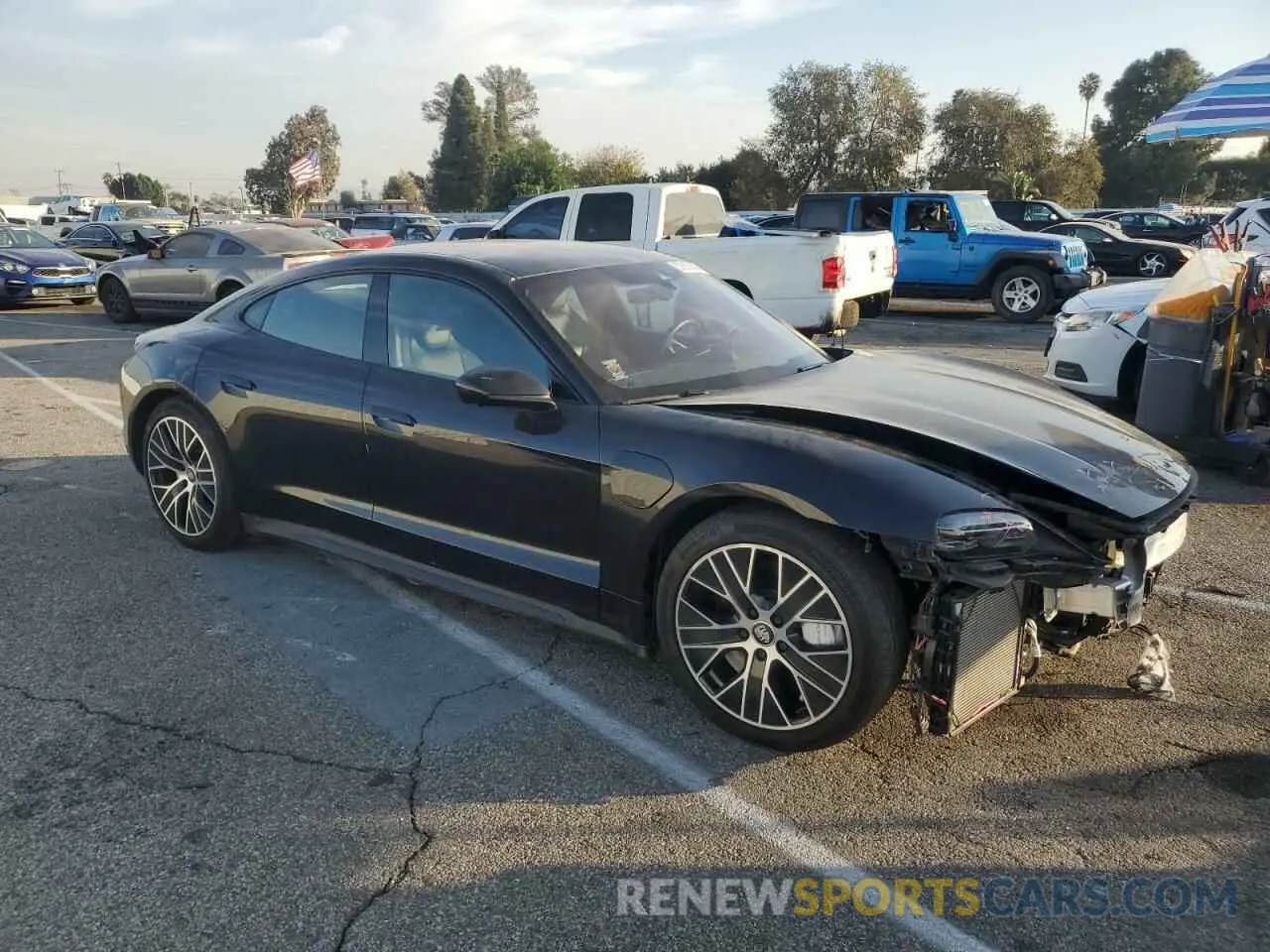 4 Photograph of a damaged car WP0AC2Y13LSA70186 PORSCHE TAYCAN 2020