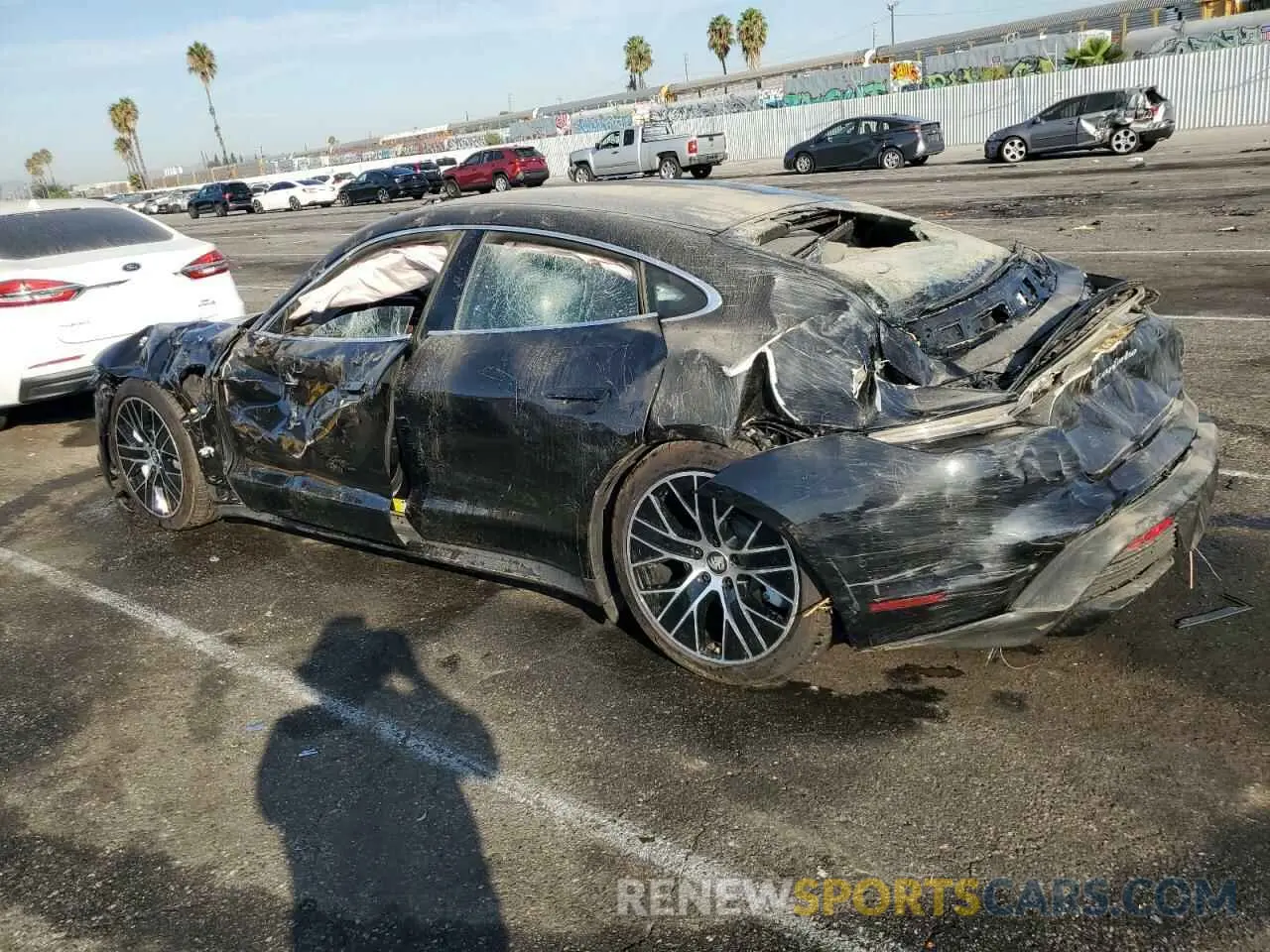 2 Photograph of a damaged car WP0AC2Y14LSA72237 PORSCHE TAYCAN 2020
