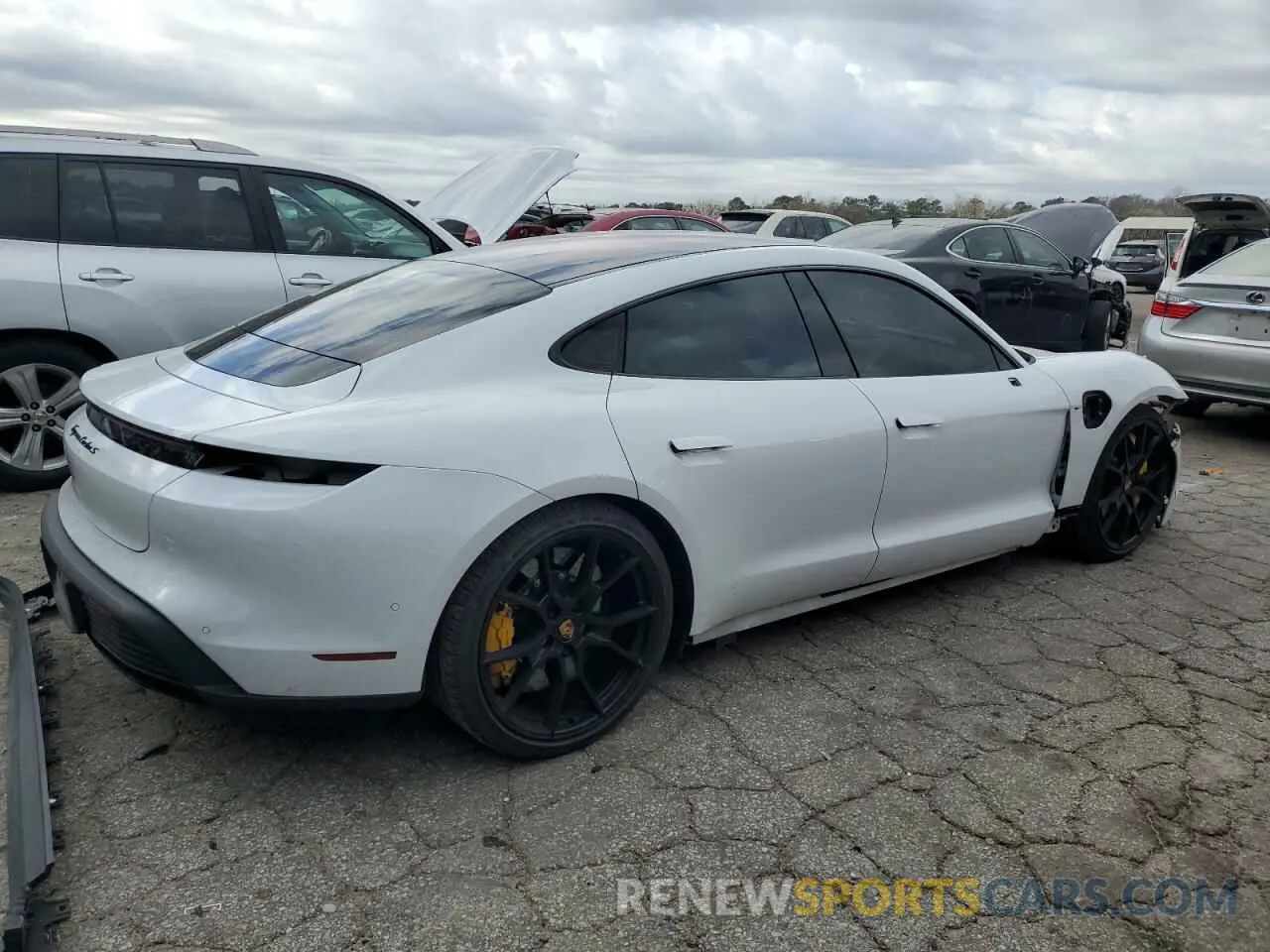 3 Фотография поврежденного автомобиля WP0AC2Y18LSA72290 PORSCHE TAYCAN 2020
