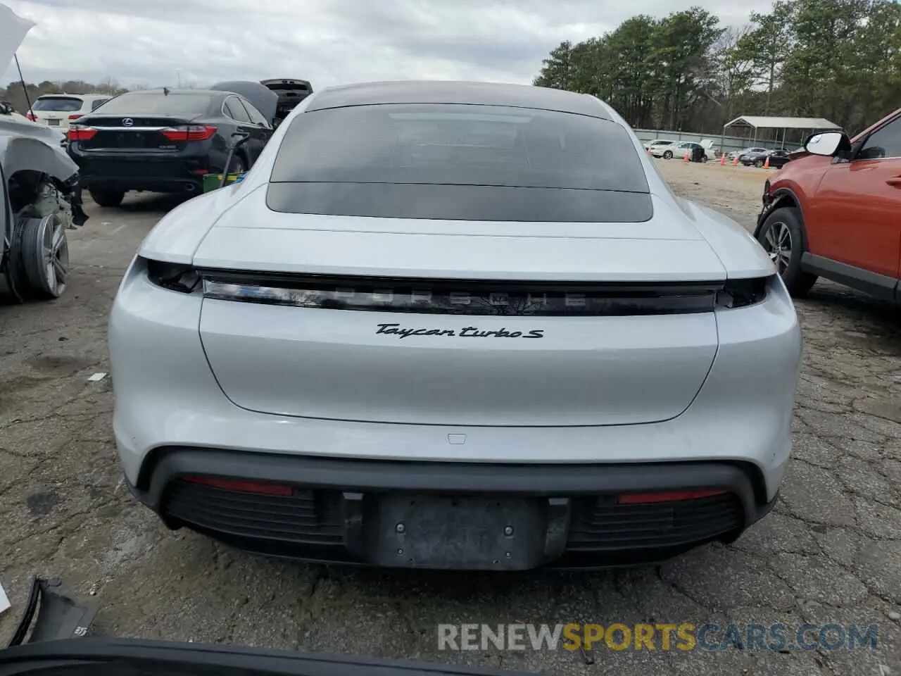 6 Фотография поврежденного автомобиля WP0AC2Y18LSA72290 PORSCHE TAYCAN 2020
