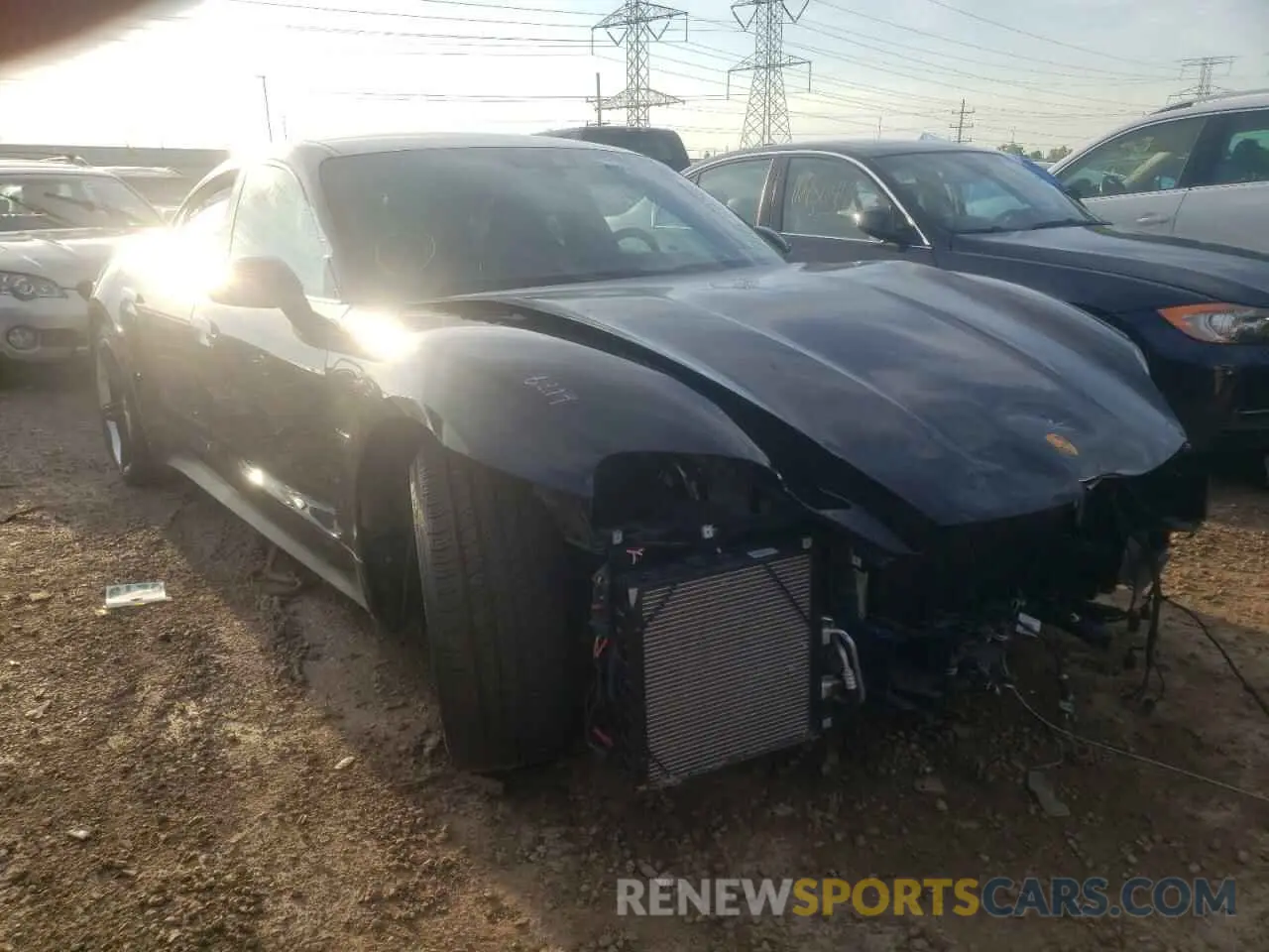 1 Photograph of a damaged car WP0AA2Y12MSA17227 PORSCHE TAYCAN 2021