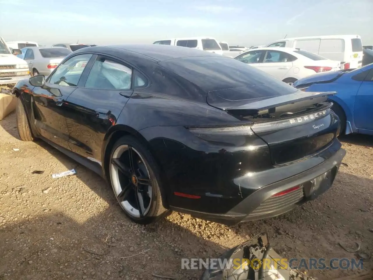 3 Photograph of a damaged car WP0AA2Y12MSA17227 PORSCHE TAYCAN 2021