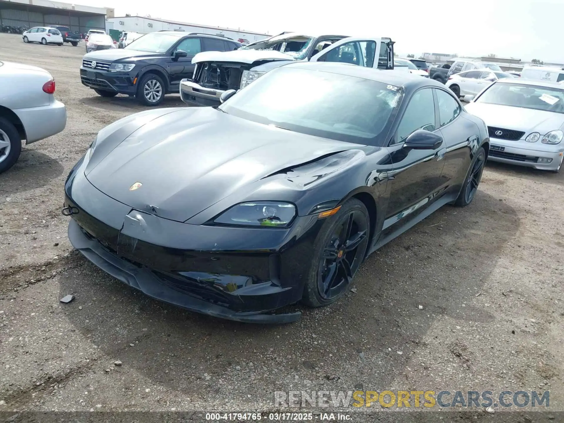 2 Photograph of a damaged car WP0AA2Y14MSA17231 PORSCHE TAYCAN 2021