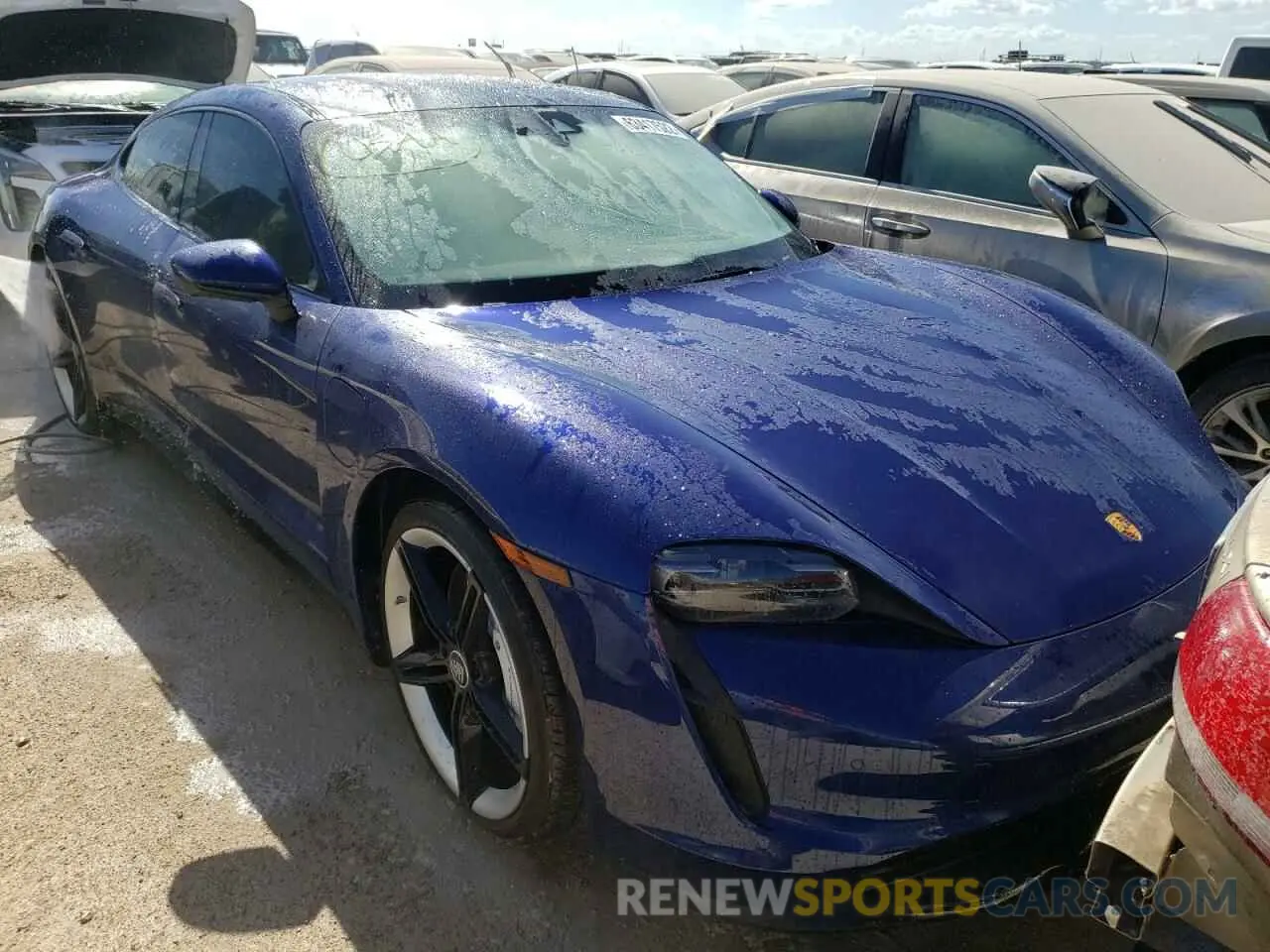 1 Photograph of a damaged car WP0AA2Y15MSA15925 PORSCHE TAYCAN 2021