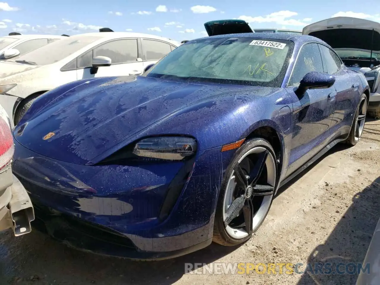 2 Photograph of a damaged car WP0AA2Y15MSA15925 PORSCHE TAYCAN 2021