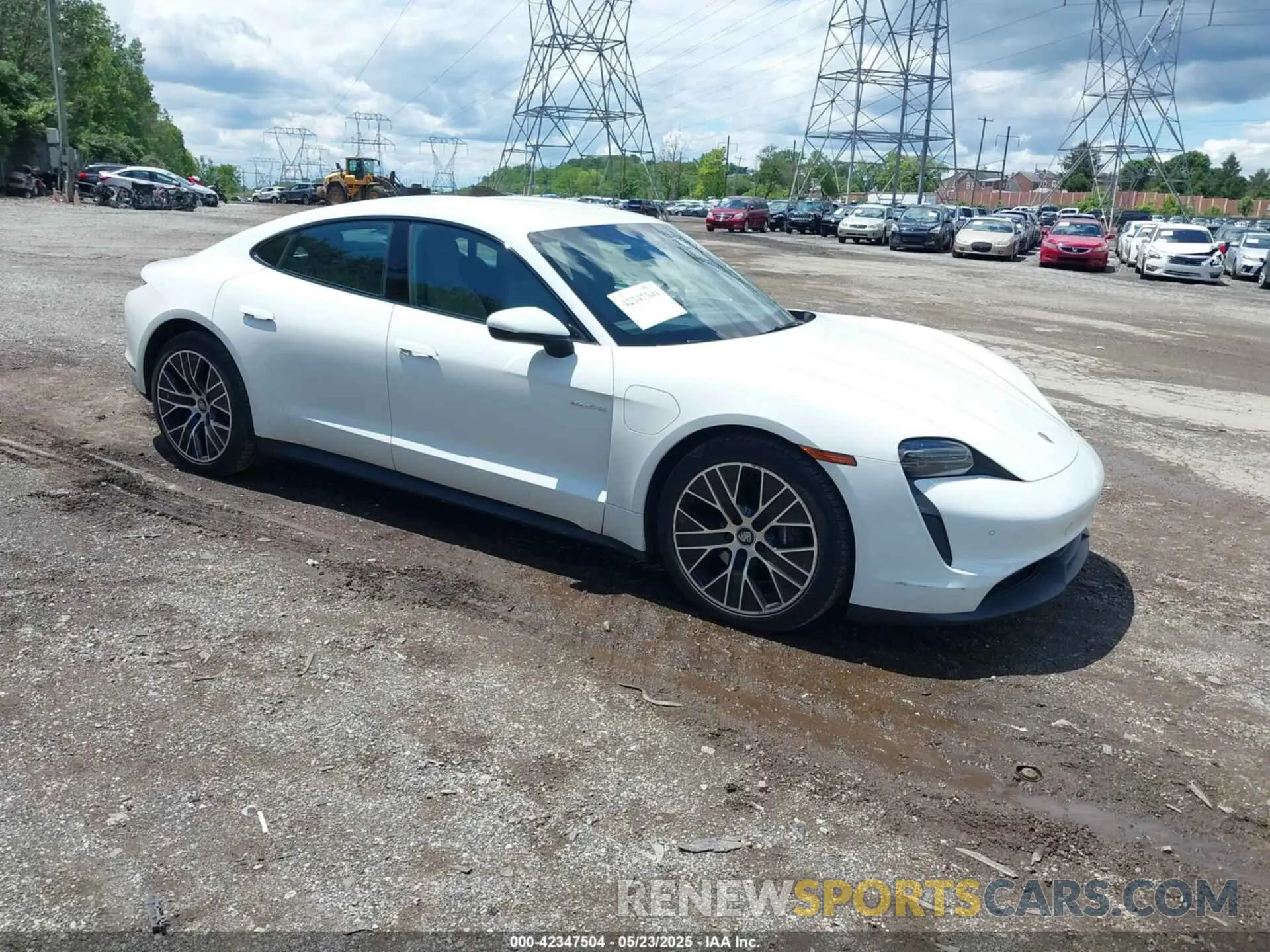 1 Photograph of a damaged car WP0AA2Y16MSA16176 PORSCHE TAYCAN 2021