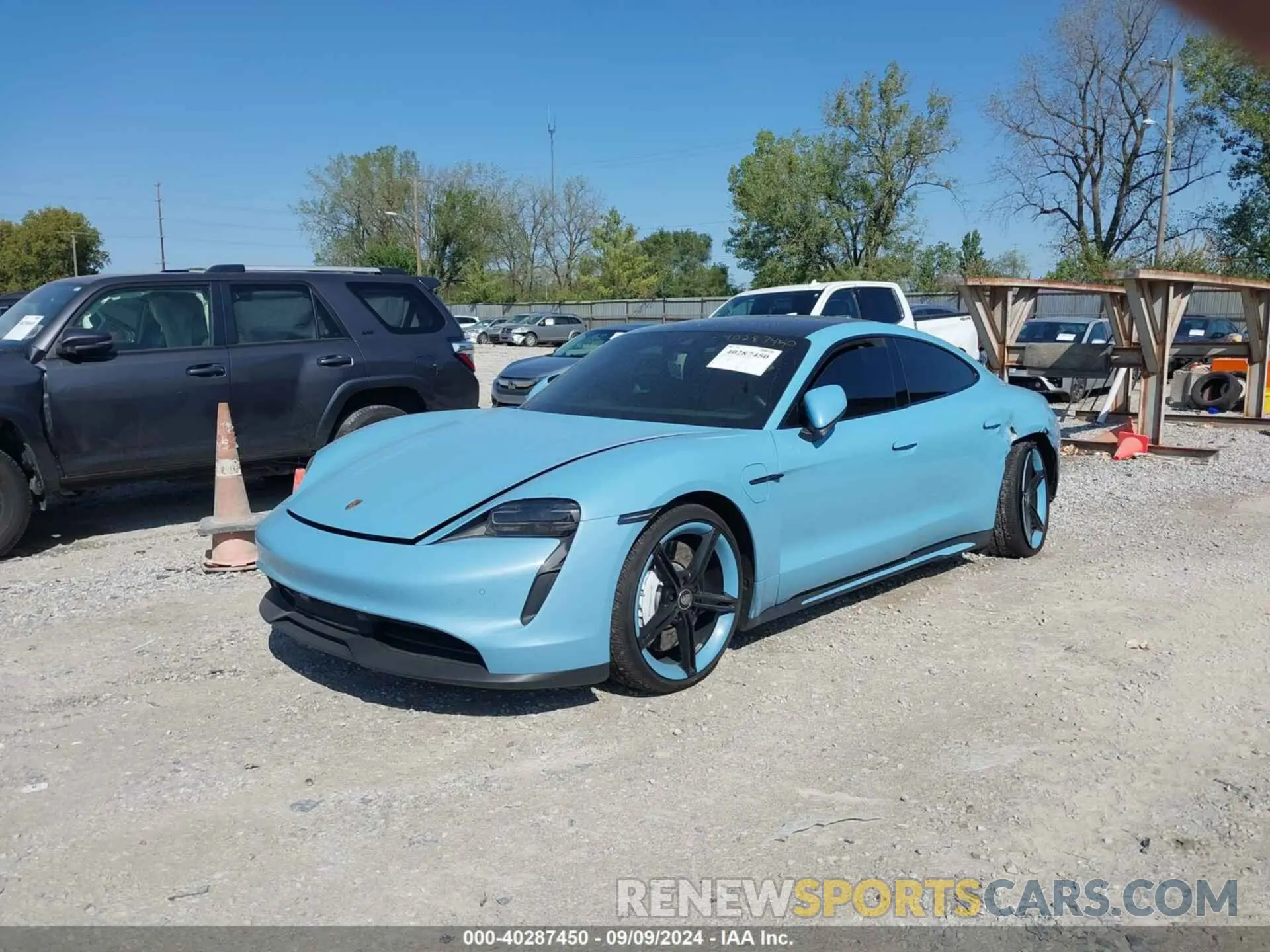 2 Photograph of a damaged car WP0AA2Y17MSA15666 PORSCHE TAYCAN 2021