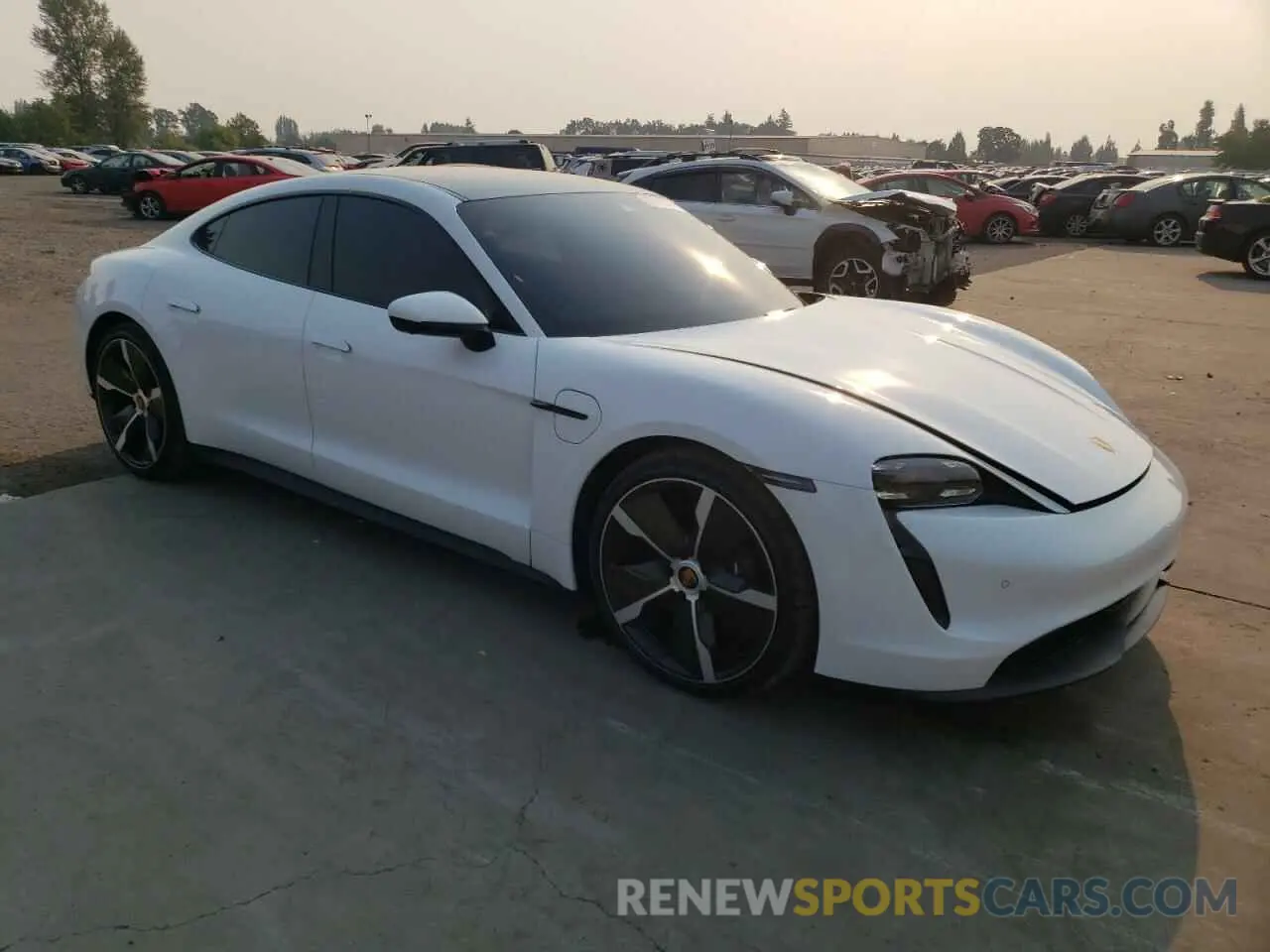 4 Фотография поврежденного автомобиля WP0AA2Y17MSA16980 PORSCHE TAYCAN 2021