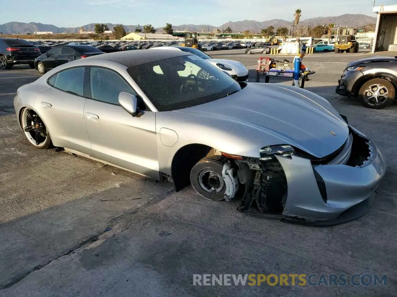 4 Photograph of a damaged car WP0AB2Y16MSA43990 PORSCHE TAYCAN 2021