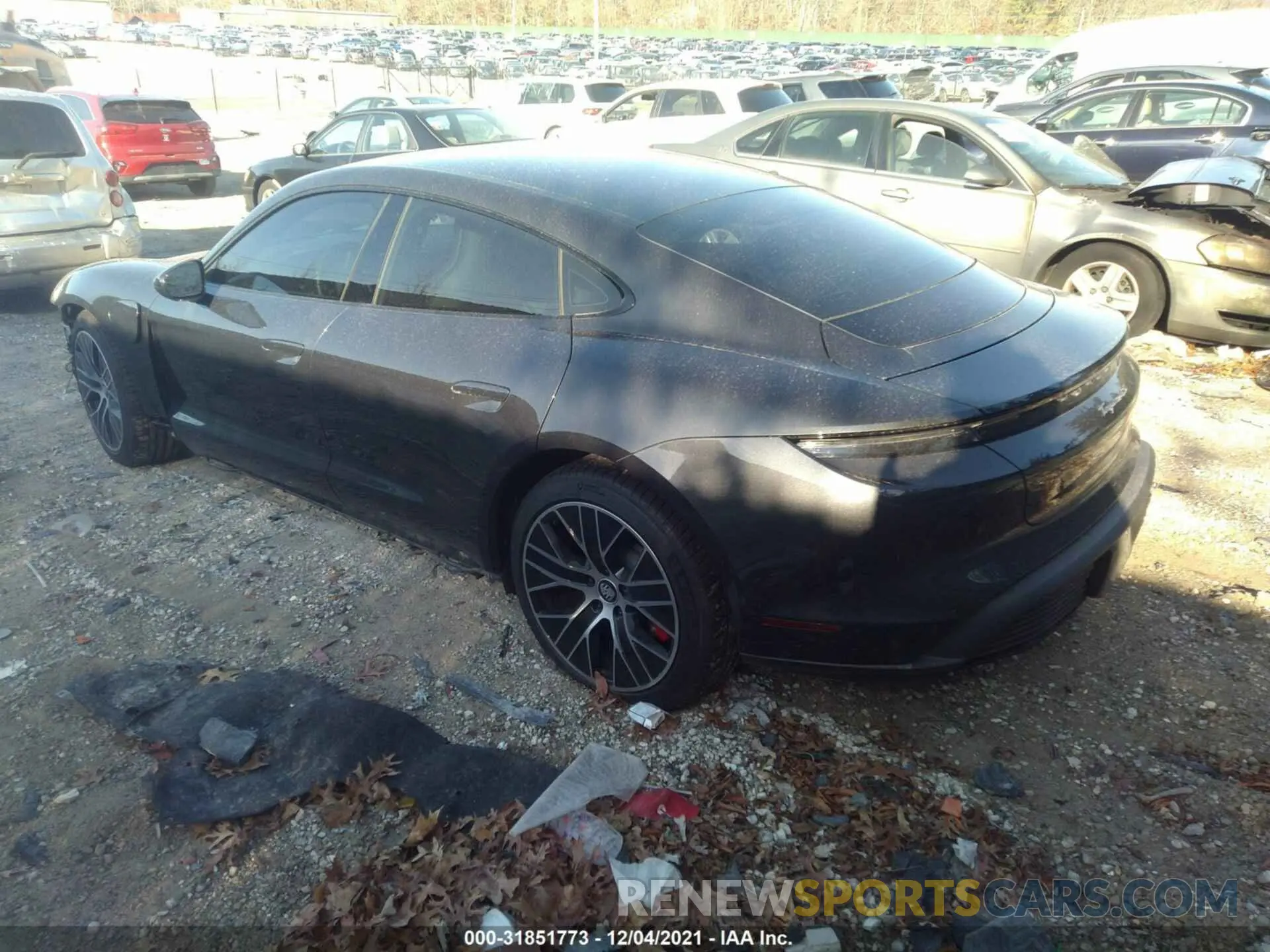 3 Фотография поврежденного автомобиля WP0AB2Y18MSA43232 PORSCHE TAYCAN 2021