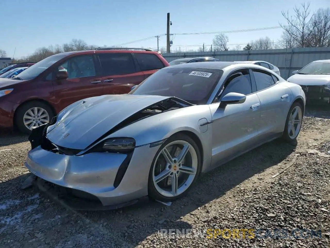 1 Фотография поврежденного автомобиля WP0AC2Y10MSA62628 PORSCHE TAYCAN 2021