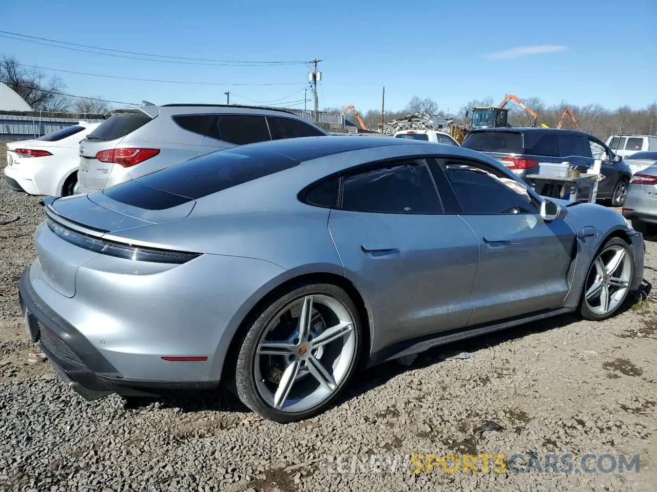 3 Фотография поврежденного автомобиля WP0AC2Y10MSA62628 PORSCHE TAYCAN 2021