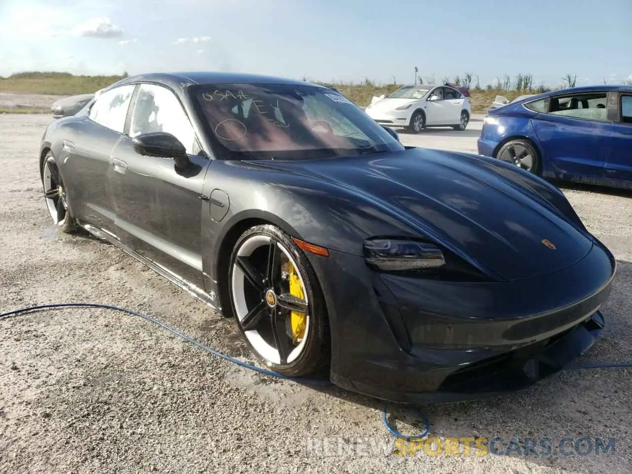 1 Photograph of a damaged car WP0AC2Y15MSA63984 PORSCHE TAYCAN 2021