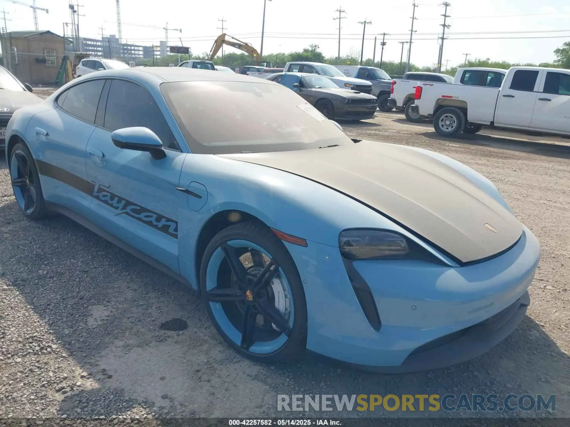 1 Photograph of a damaged car WP0AA2Y10NSA10908 PORSCHE TAYCAN 2022