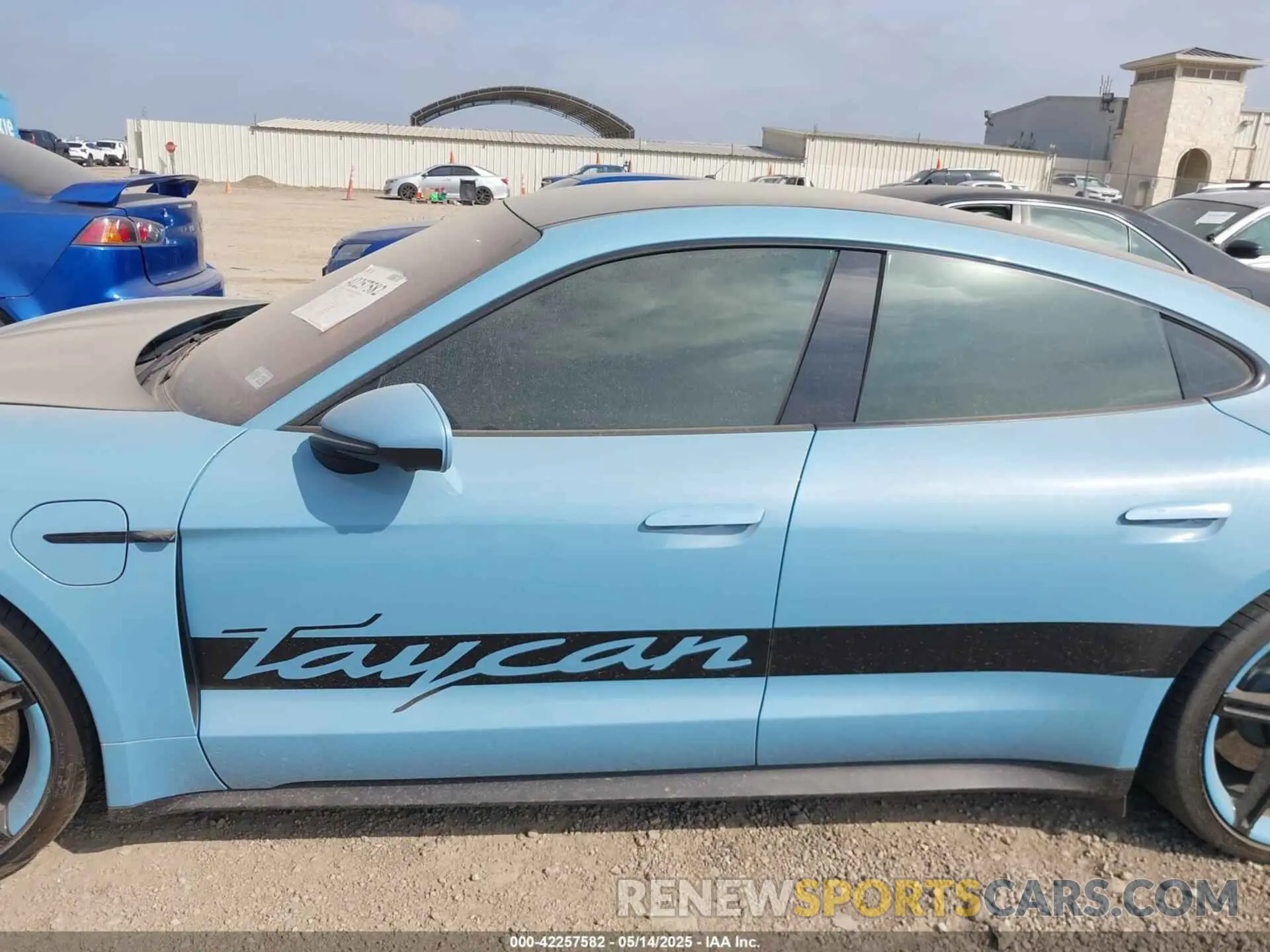 14 Photograph of a damaged car WP0AA2Y10NSA10908 PORSCHE TAYCAN 2022