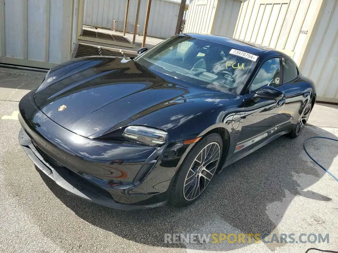 1 Photograph of a damaged car WP0AA2Y10NSA13128 PORSCHE TAYCAN 2022