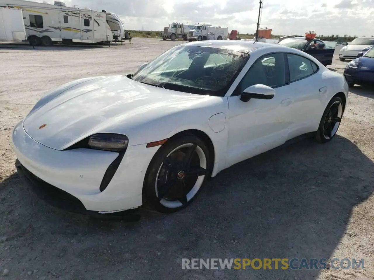 2 Photograph of a damaged car WP0AA2Y10NSA17101 PORSCHE TAYCAN 2022