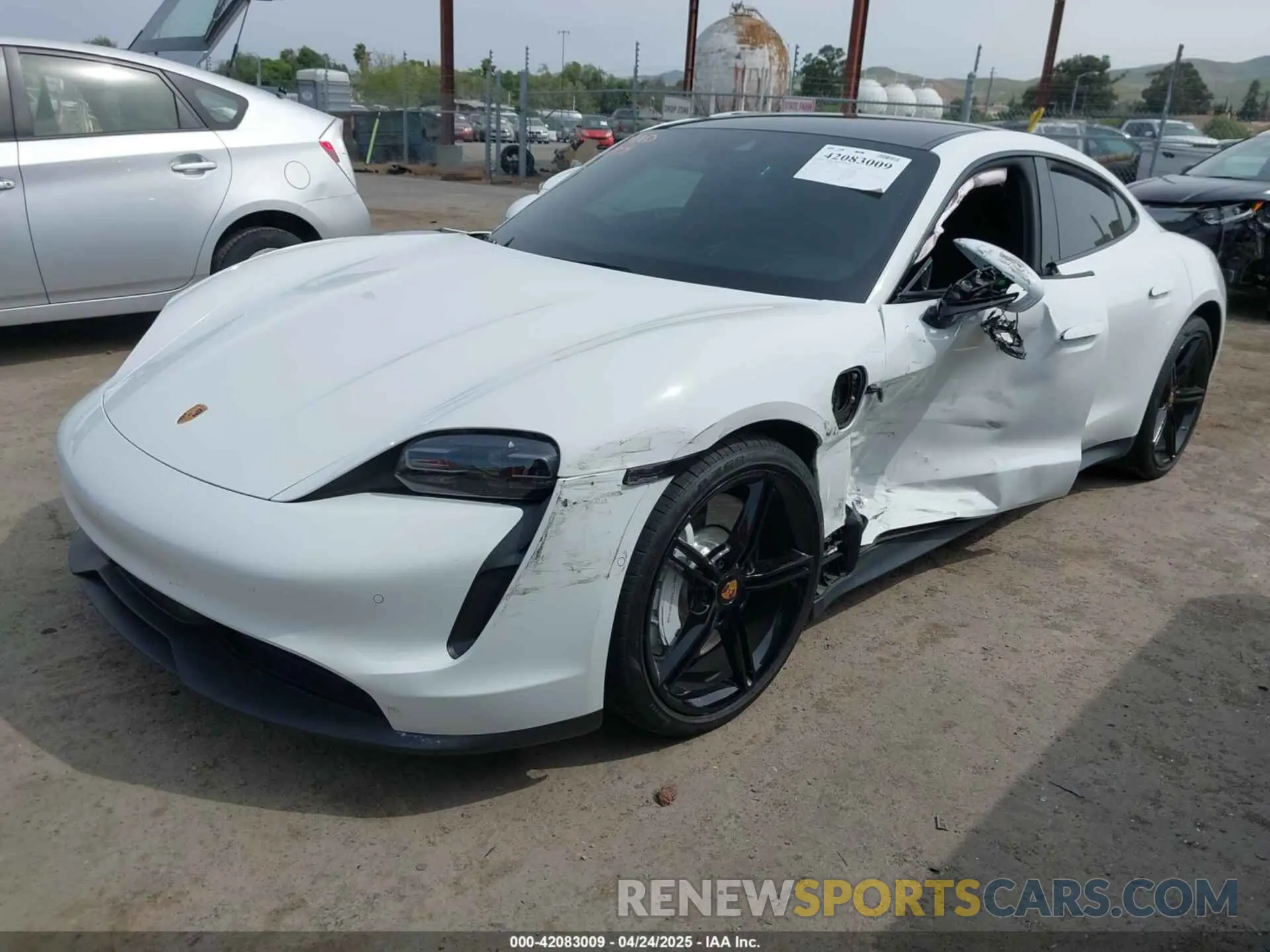 2 Фотография поврежденного автомобиля WP0AA2Y12NSA13356 PORSCHE TAYCAN 2022