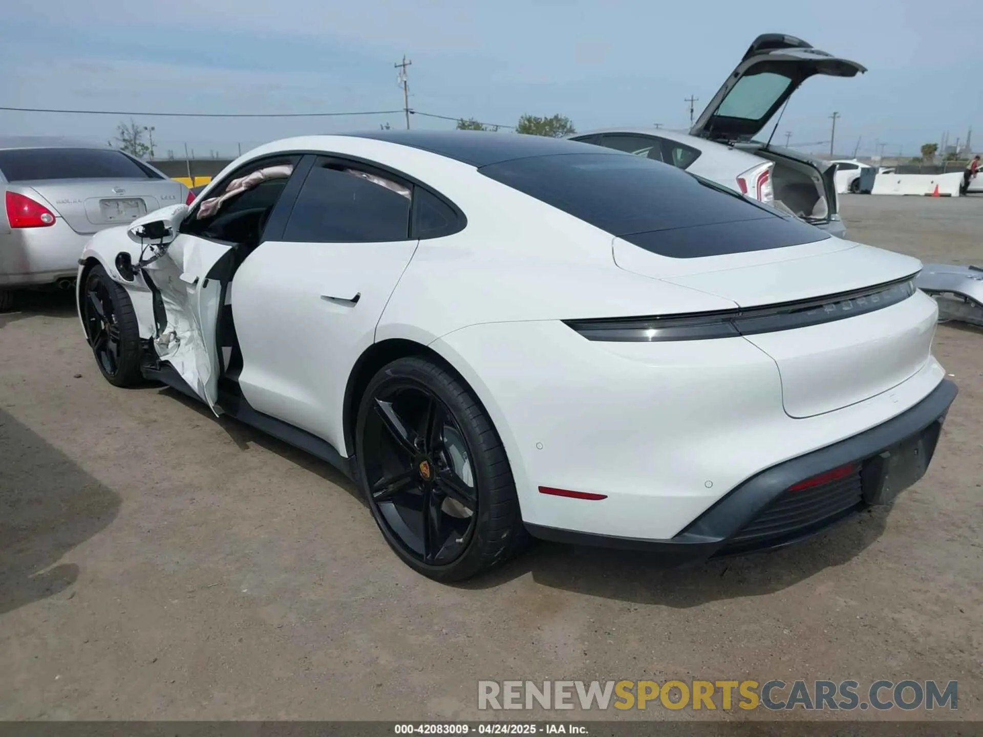 3 Фотография поврежденного автомобиля WP0AA2Y12NSA13356 PORSCHE TAYCAN 2022