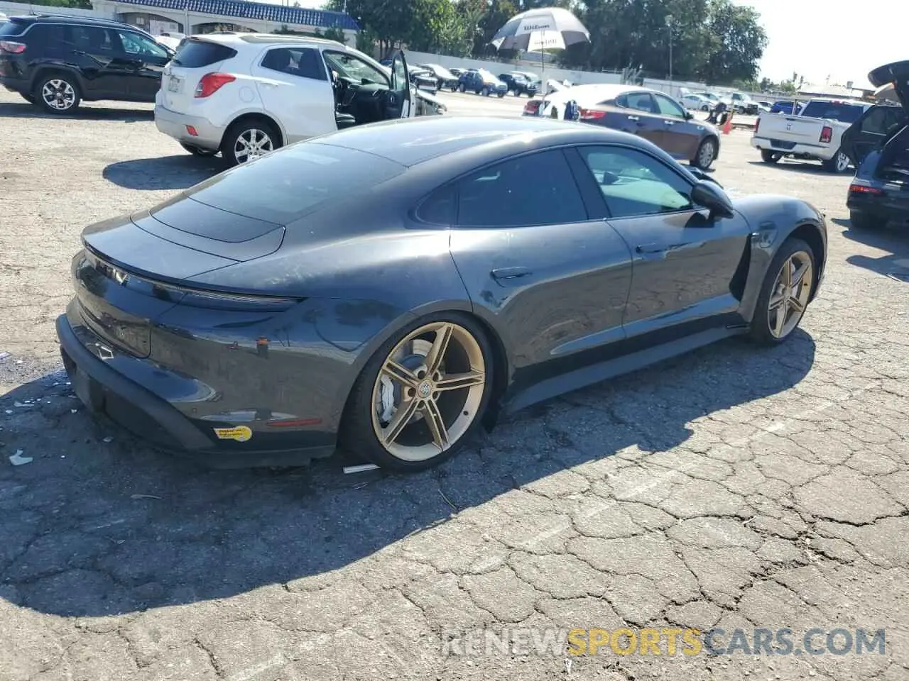 3 Photograph of a damaged car WP0AA2Y15NSA14775 PORSCHE TAYCAN 2022