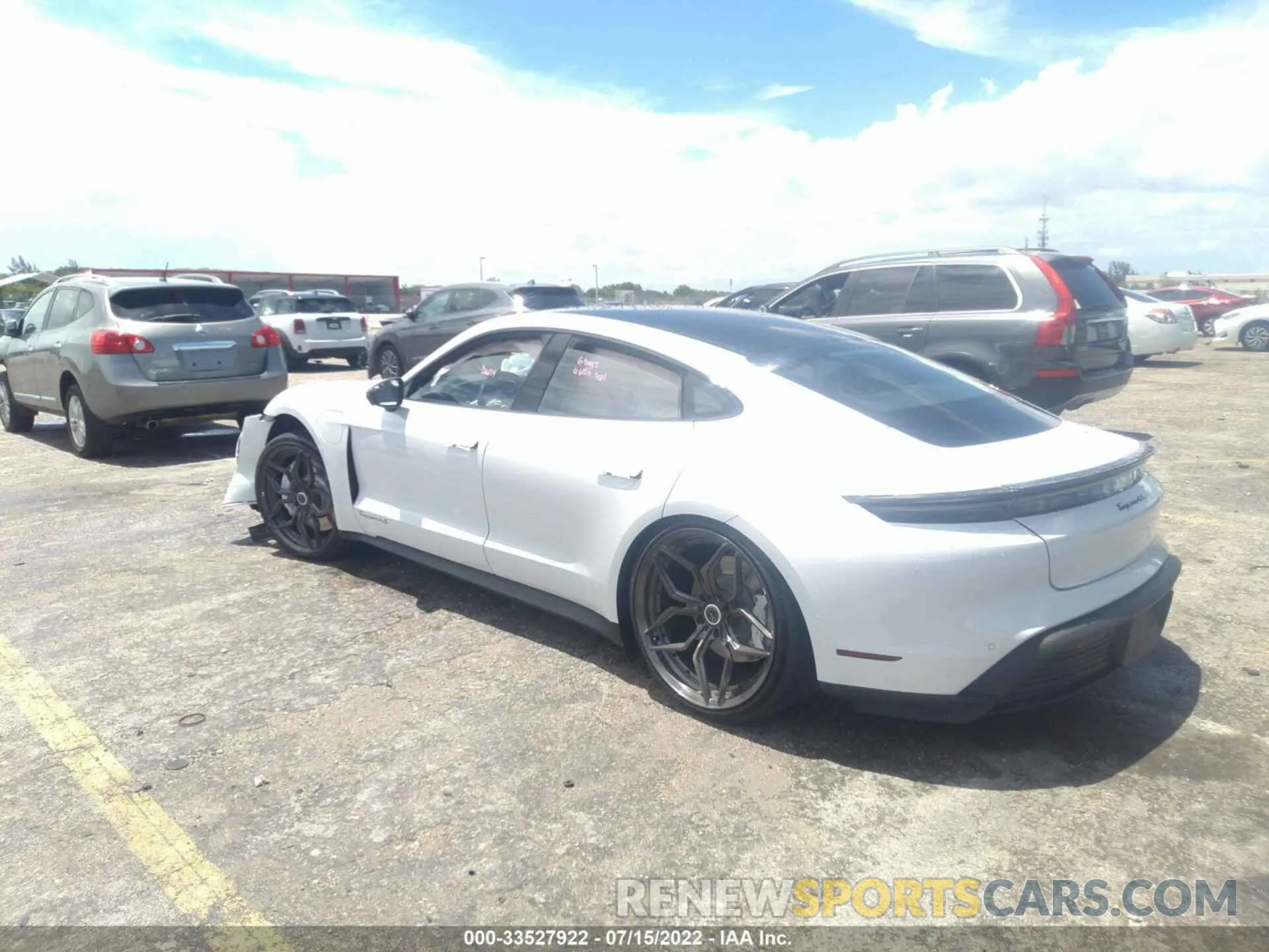 3 Photograph of a damaged car WP0AB2Y12NSA43535 PORSCHE TAYCAN 2022