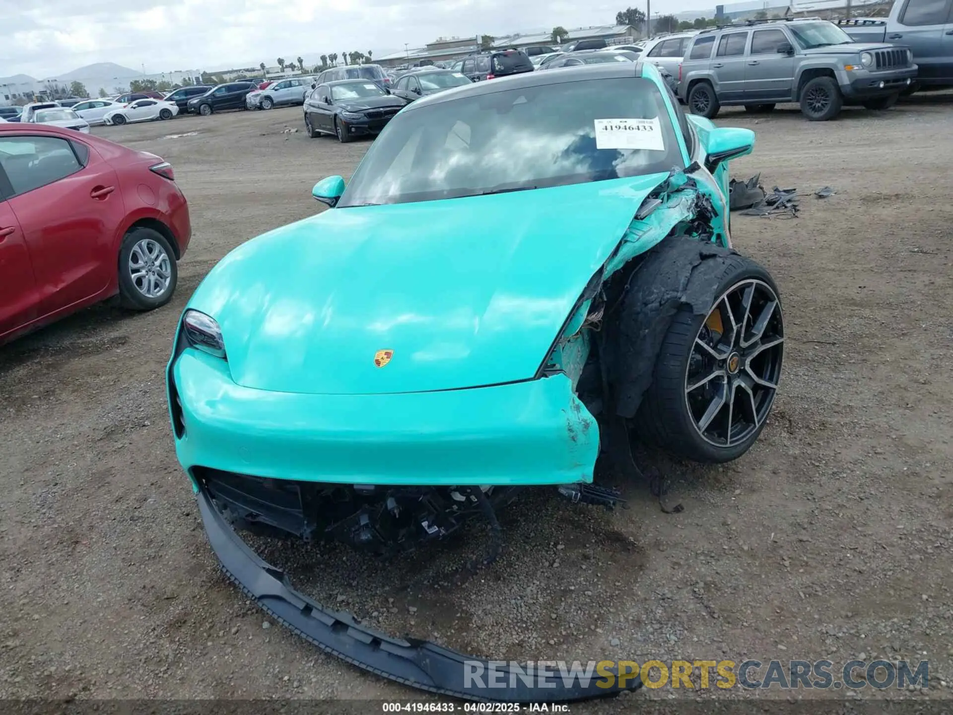 13 Photograph of a damaged car WP0AB2Y12NSA45396 PORSCHE TAYCAN 2022