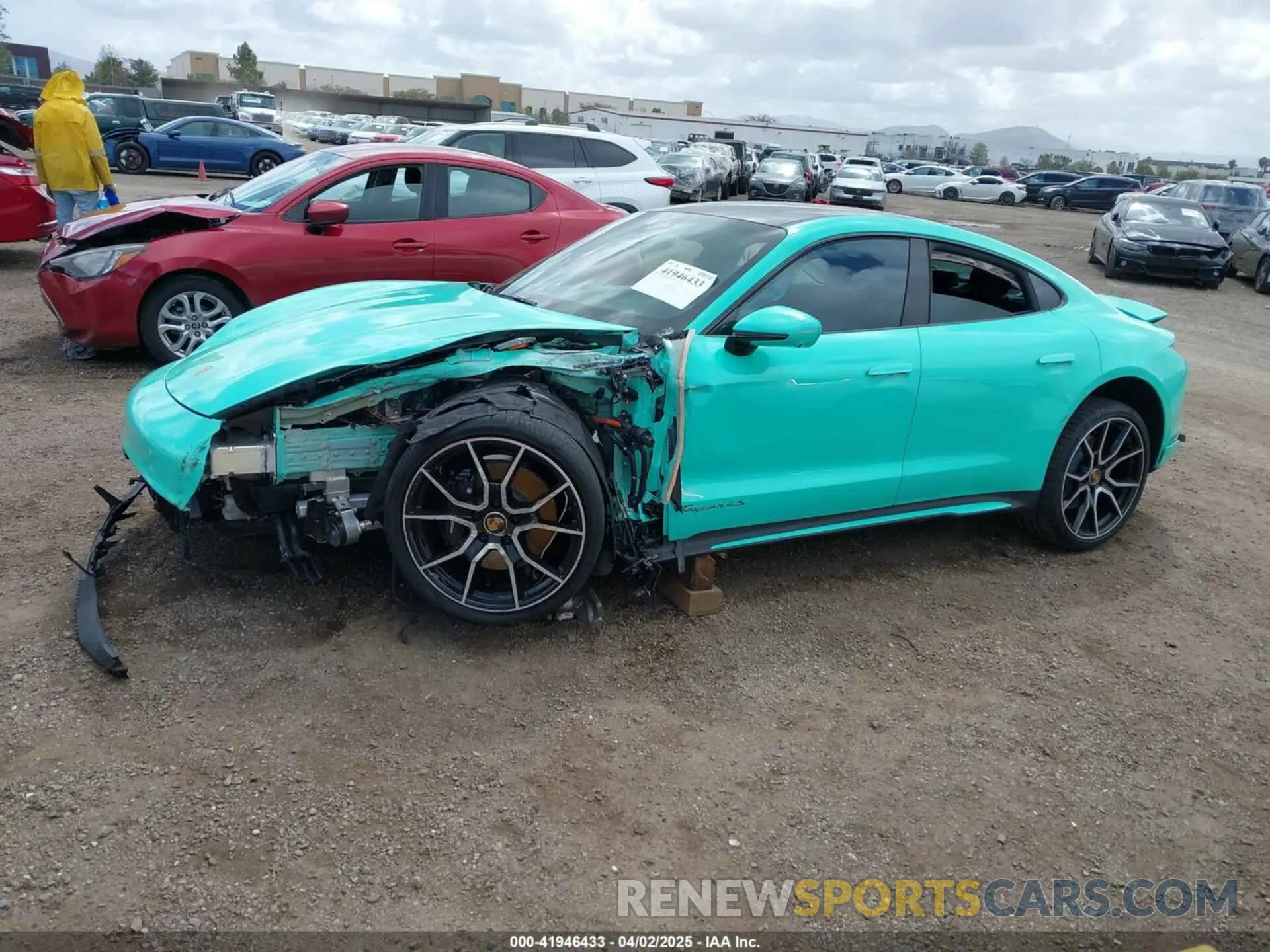 15 Photograph of a damaged car WP0AB2Y12NSA45396 PORSCHE TAYCAN 2022