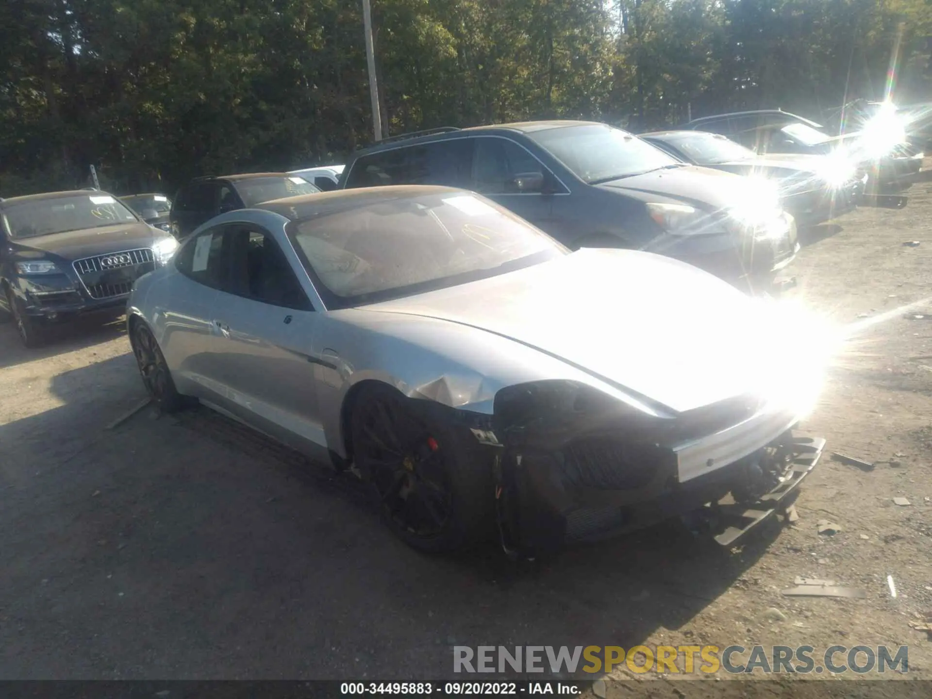 1 Photograph of a damaged car WP0AD2Y10NSA59386 PORSCHE TAYCAN 2022