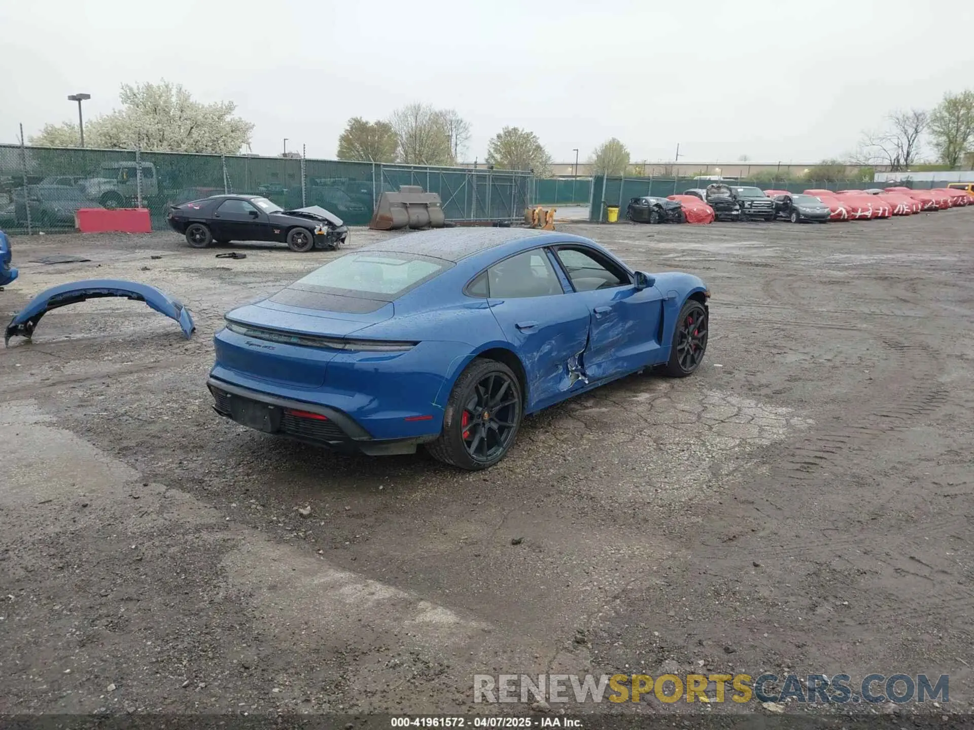 4 Photograph of a damaged car WP0AD2Y17NSA59692 PORSCHE TAYCAN 2022