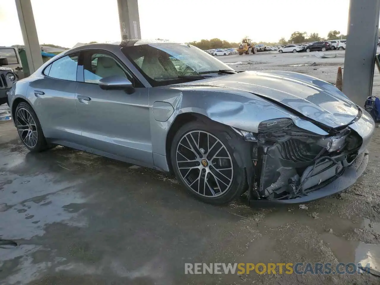 4 Photograph of a damaged car WP0AA2Y15PSA15170 PORSCHE TAYCAN 2023