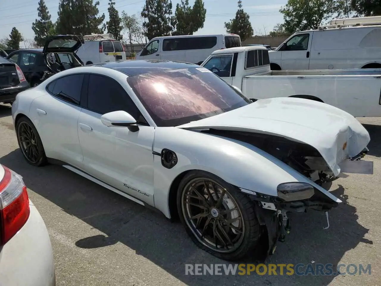 4 Photograph of a damaged car WP0AC2Y17PSA52022 PORSCHE TAYCAN 2023