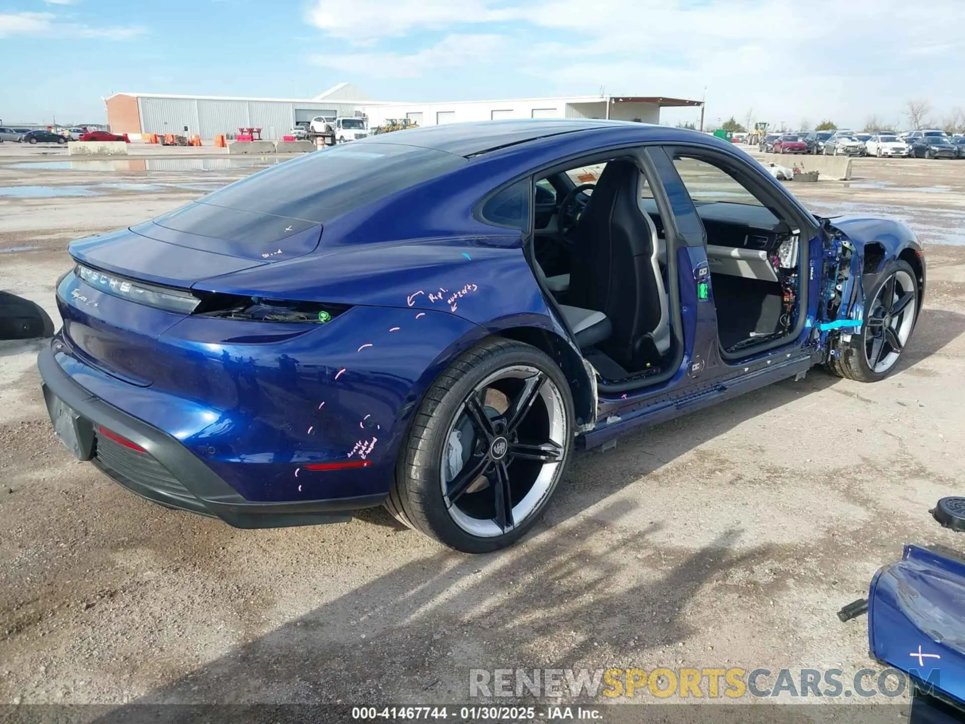 4 Фотография поврежденного автомобиля WP0AA2Y18RSA13268 PORSCHE TAYCAN 2024
