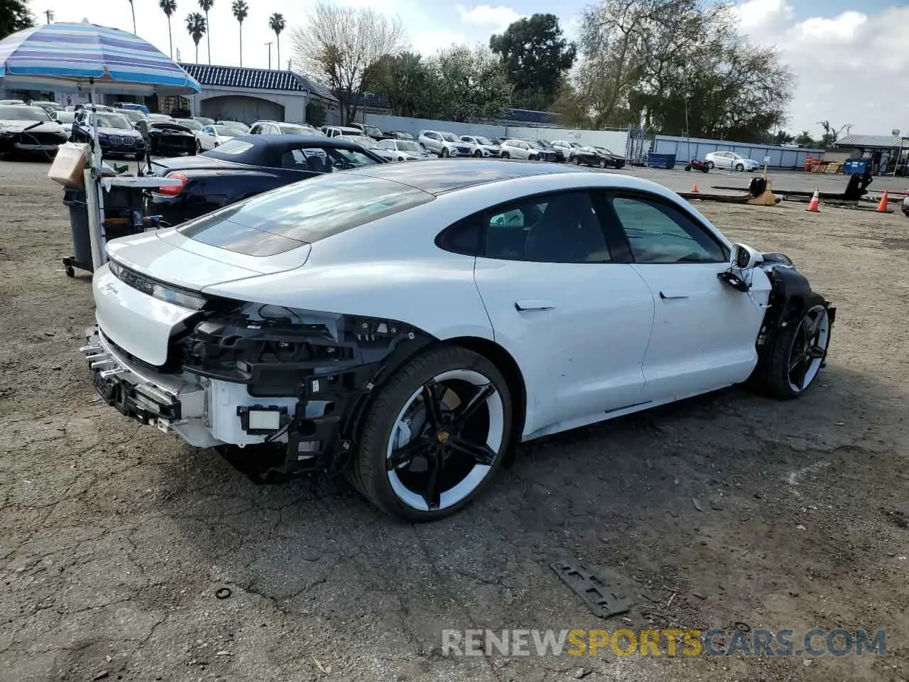 3 Photograph of a damaged car WP0AA2Y1XRSA12641 PORSCHE TAYCAN 2024