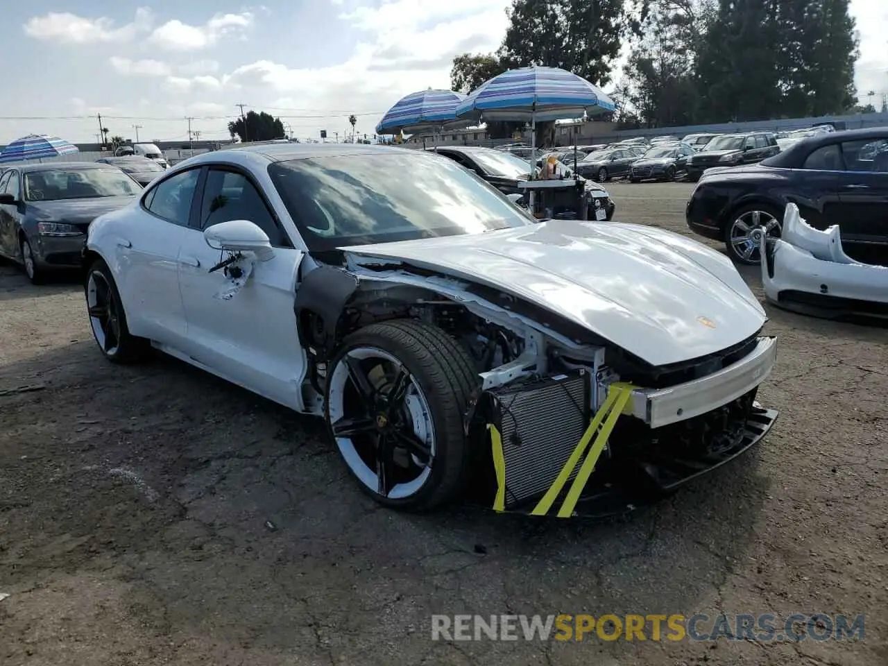 4 Photograph of a damaged car WP0AA2Y1XRSA12641 PORSCHE TAYCAN 2024