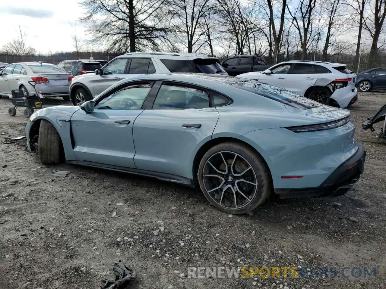 2 Фотография поврежденного автомобиля WP0AA2Y11SSA08693 PORSCHE TAYCAN 2025