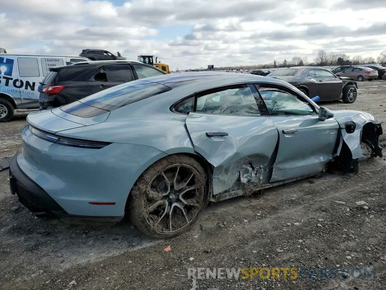 3 Фотография поврежденного автомобиля WP0AA2Y11SSA08693 PORSCHE TAYCAN 2025