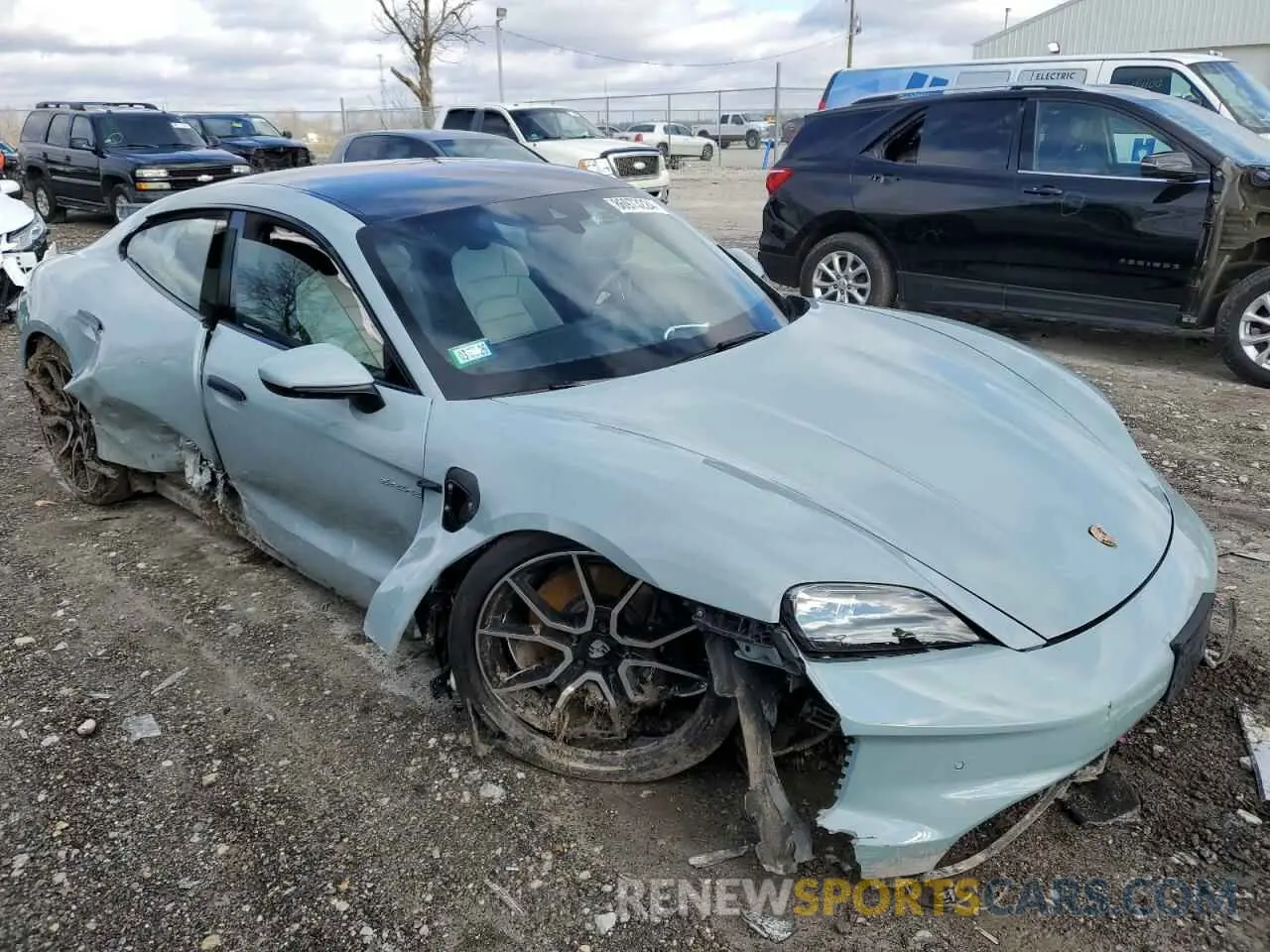 4 Фотография поврежденного автомобиля WP0AA2Y11SSA08693 PORSCHE TAYCAN 2025