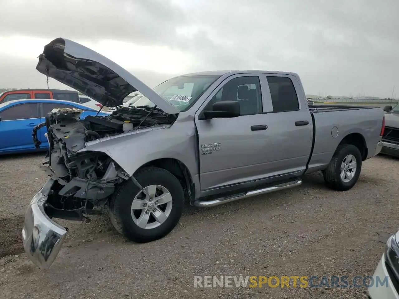 1 Photograph of a damaged car 1C6RR6FG1KS722564 RAM 1500 2019
