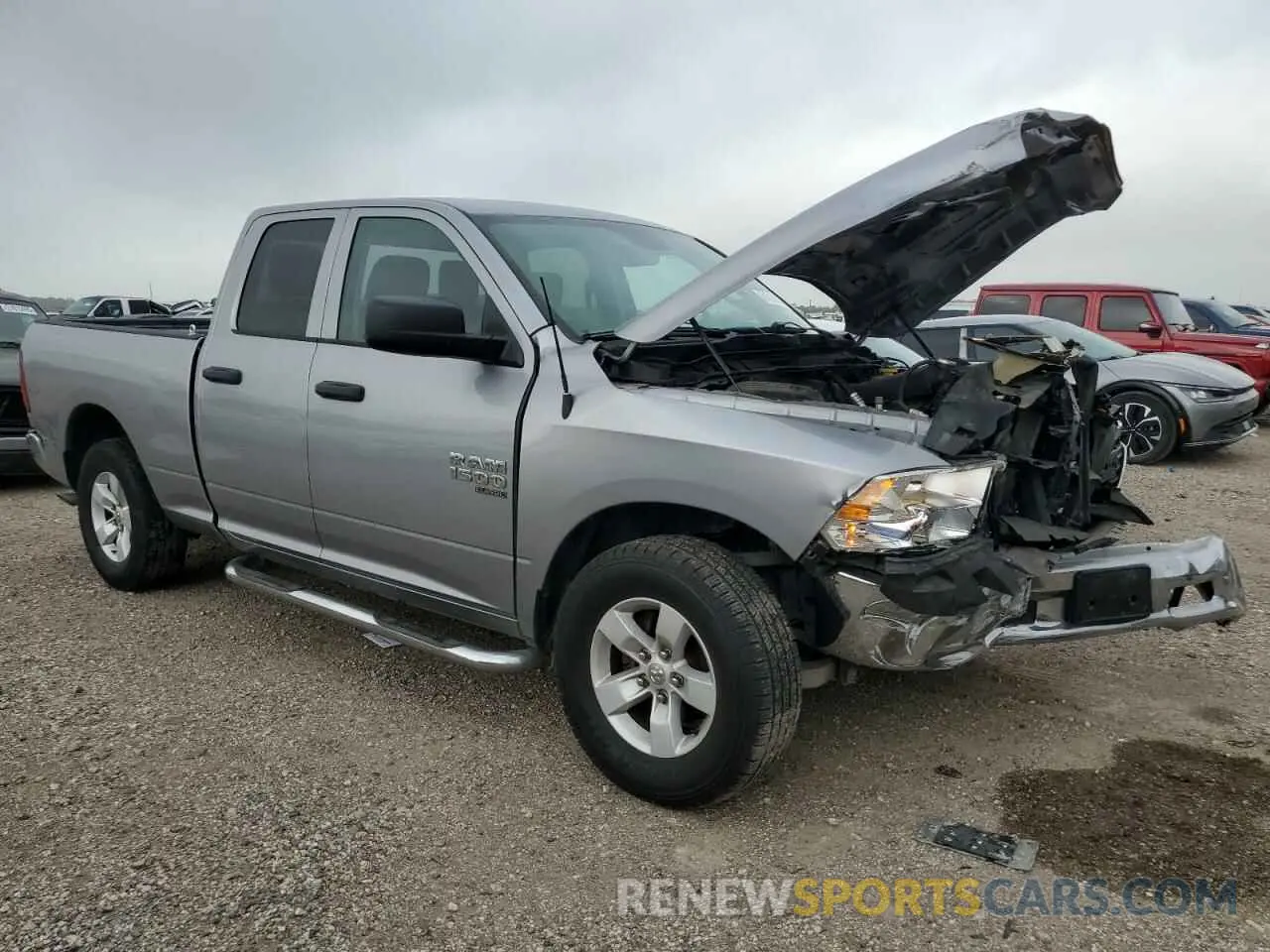 4 Photograph of a damaged car 1C6RR6FG1KS722564 RAM 1500 2019