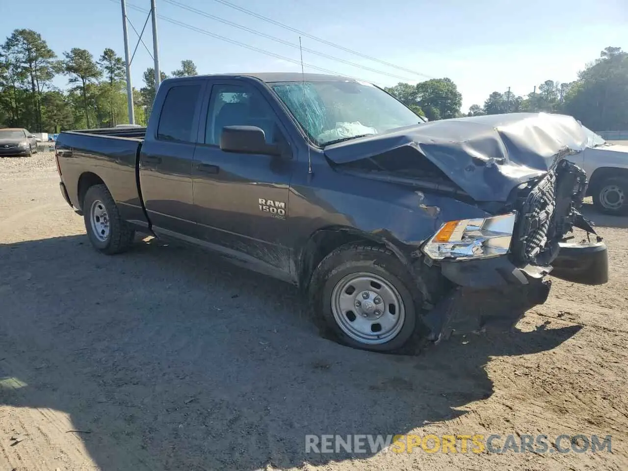 4 Photograph of a damaged car 1C6RR6FG3KS642814 RAM 1500 2019