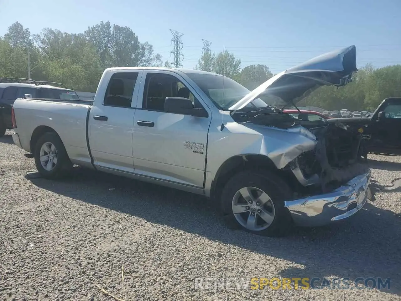 4 Фотография поврежденного автомобиля 1C6RR6FG6KS516074 RAM 1500 2019