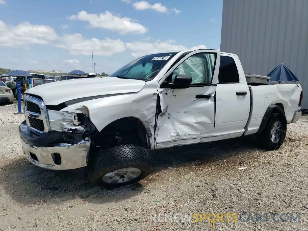 1 Photograph of a damaged car 1C6RR6FG6KS628714 RAM 1500 2019