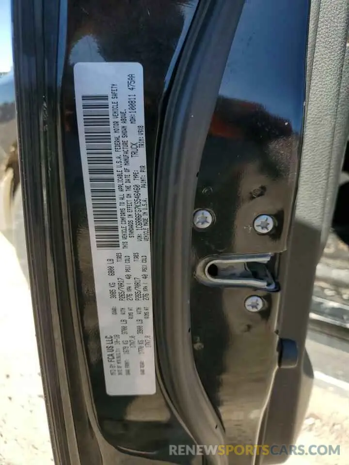 12 Photograph of a damaged car 1C6RR6FG7KS546460 RAM 1500 2019