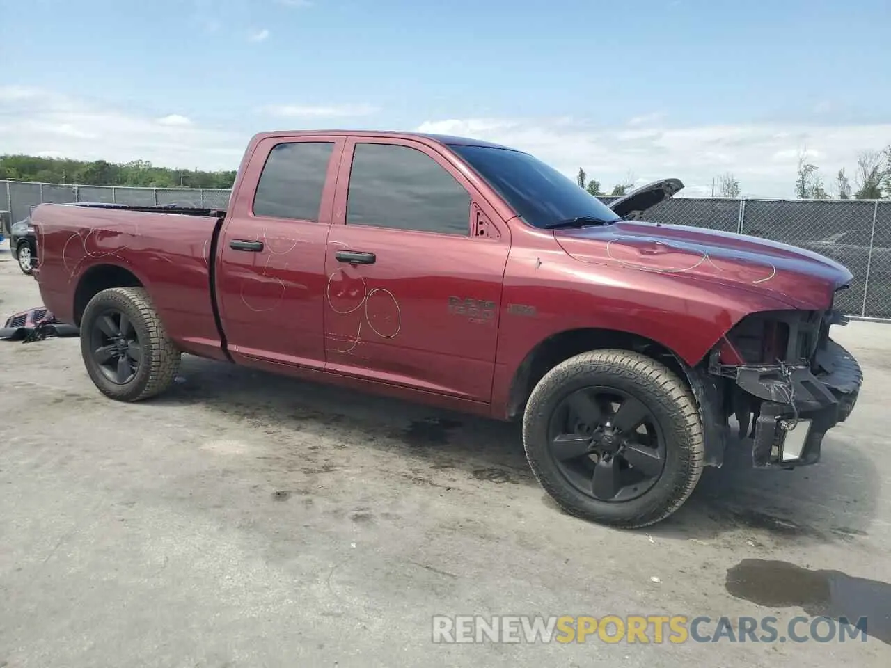 4 Фотография поврежденного автомобиля 1C6RR6FT0KS500546 RAM 1500 2019
