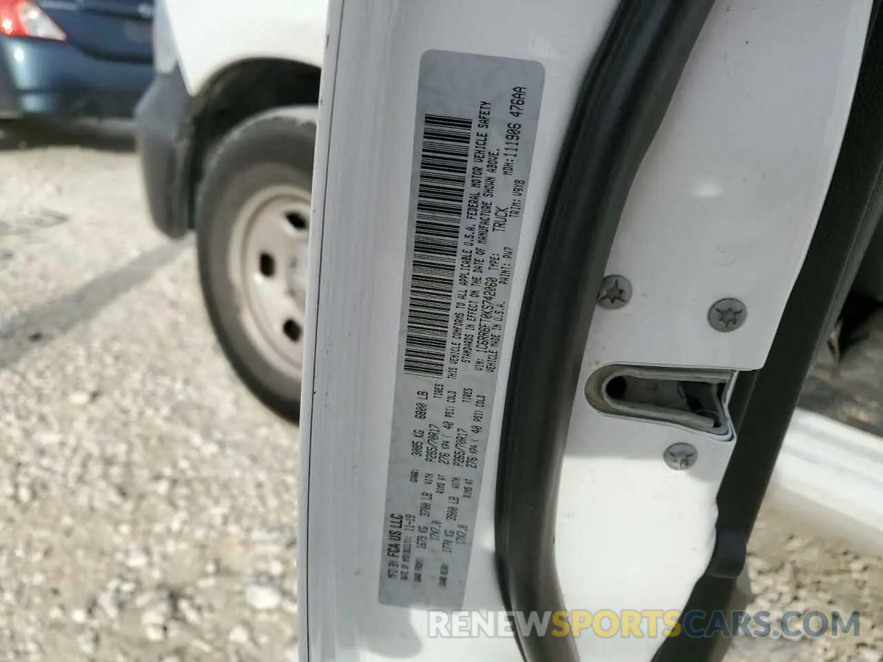 12 Photograph of a damaged car 1C6RR6FT0KS742060 RAM 1500 2019
