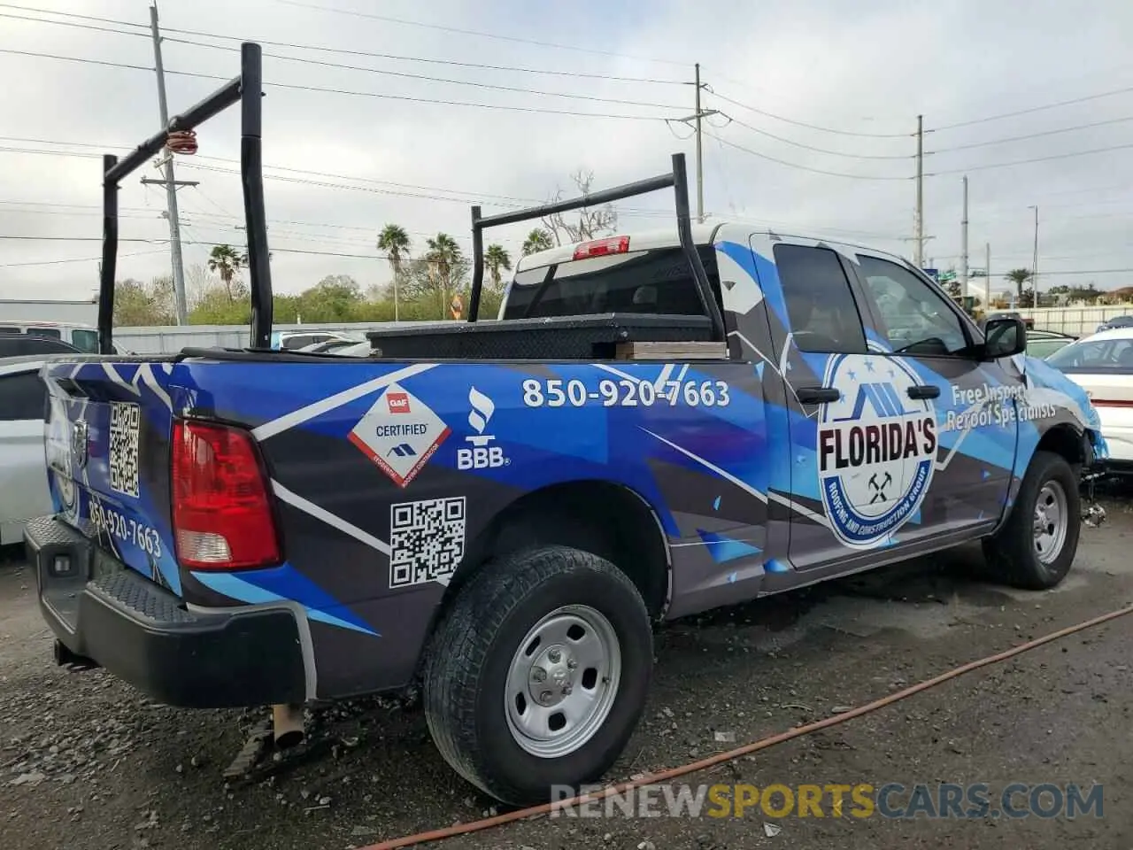 3 Photograph of a damaged car 1C6RR6FT5KS627728 RAM 1500 2019