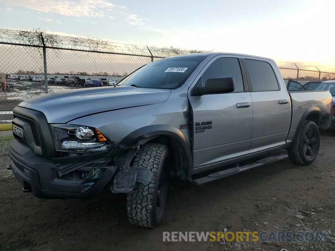 1 Photograph of a damaged car 1C6RR6LT6KS730645 RAM 1500 2019