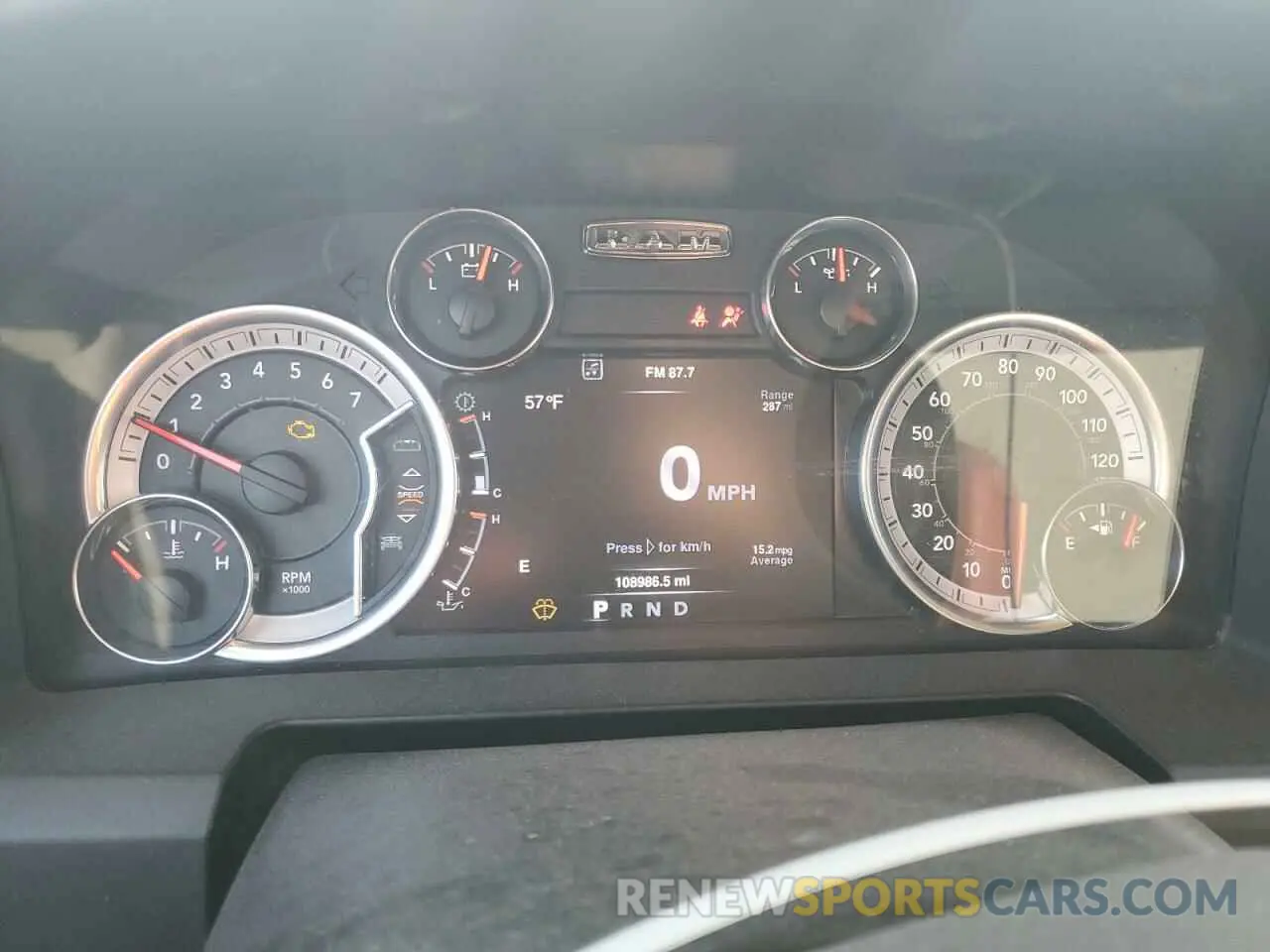 9 Photograph of a damaged car 1C6RR6TT0KS678512 RAM 1500 2019